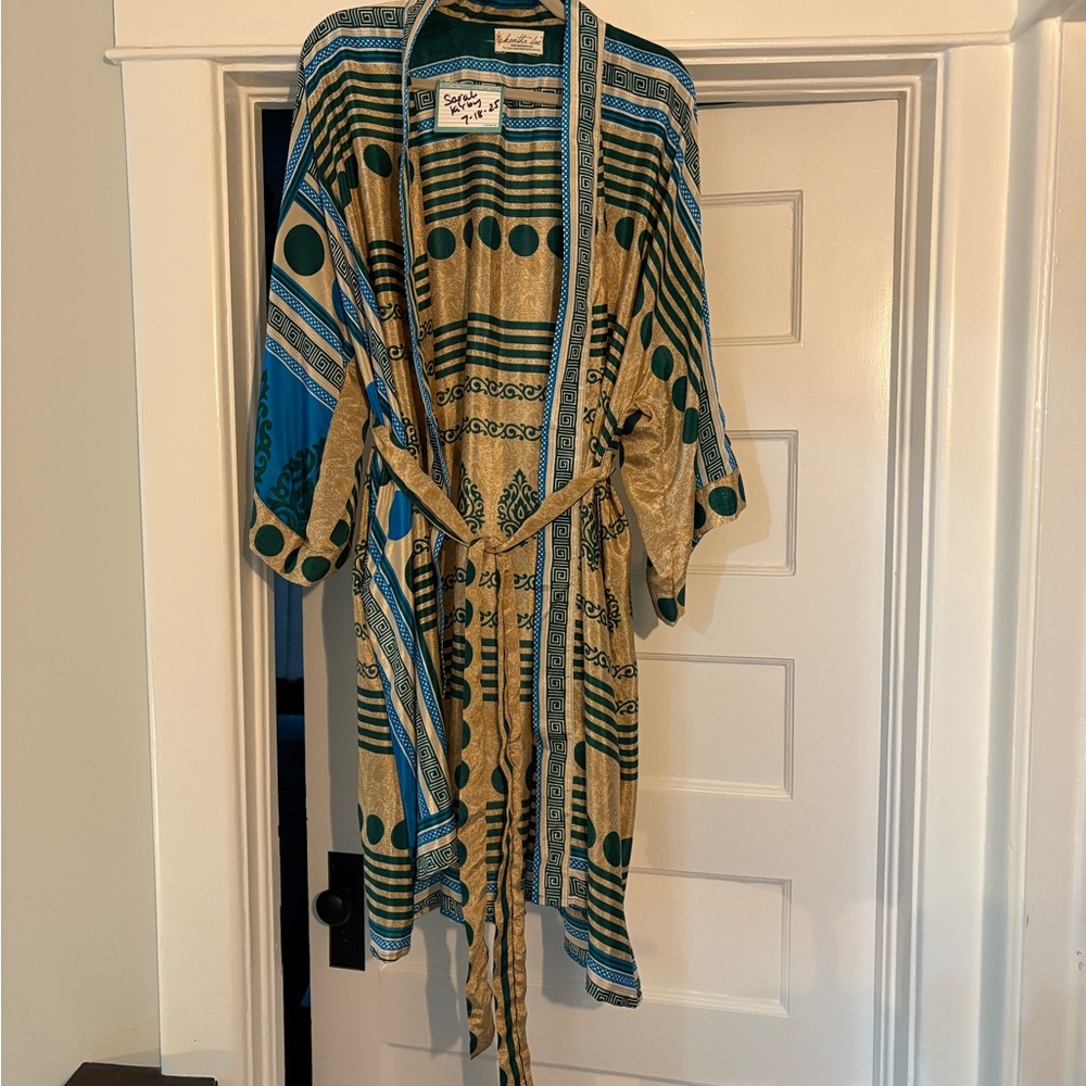Kantha Bae silk duster